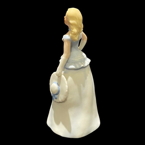 Vintage 1980's Enesco Lady Bell Porcelain Birthday Bell - Picture 2 of 5